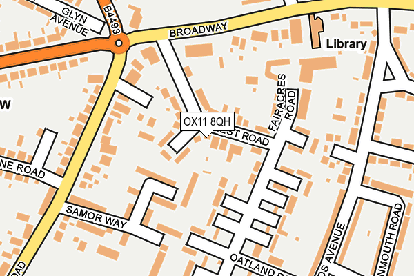 OX11 8QH map - OS OpenMap – Local (Ordnance Survey)
