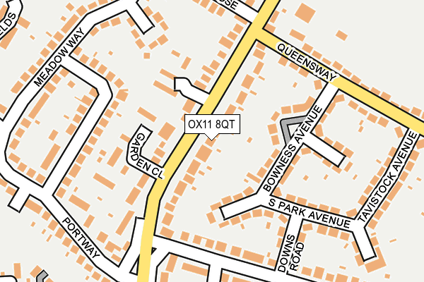 OX11 8QT map - OS OpenMap – Local (Ordnance Survey)
