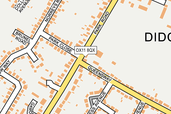 OX11 8QX map - OS OpenMap – Local (Ordnance Survey)