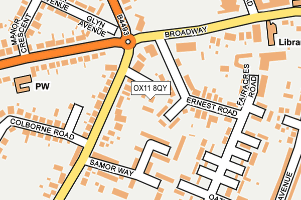 OX11 8QY map - OS OpenMap – Local (Ordnance Survey)