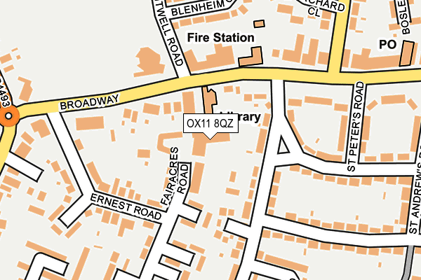 OX11 8QZ map - OS OpenMap – Local (Ordnance Survey)