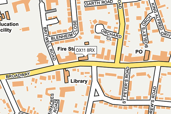 OX11 8RX map - OS OpenMap – Local (Ordnance Survey)