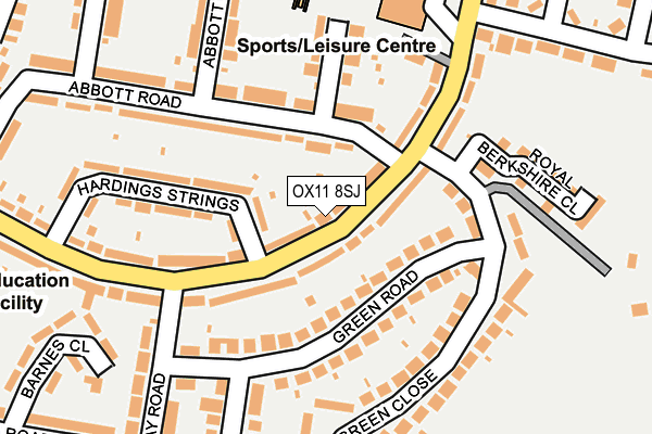 OX11 8SJ map - OS OpenMap – Local (Ordnance Survey)