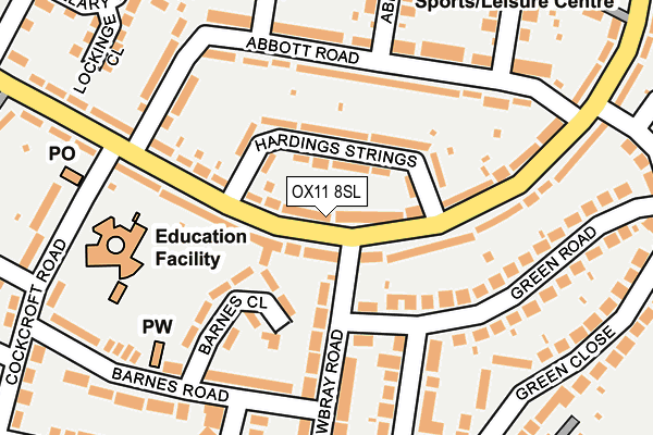 OX11 8SL map - OS OpenMap – Local (Ordnance Survey)