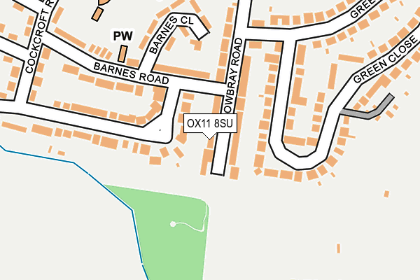 OX11 8SU map - OS OpenMap – Local (Ordnance Survey)