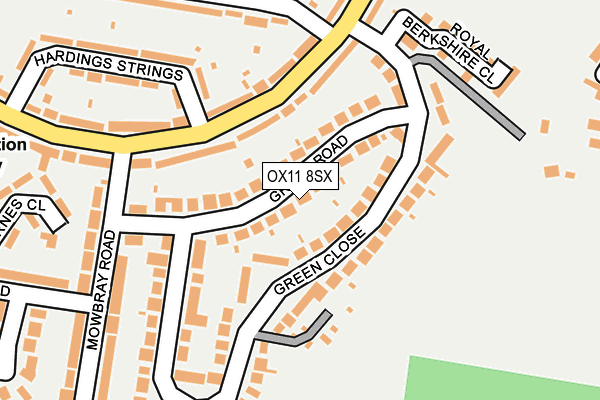 OX11 8SX map - OS OpenMap – Local (Ordnance Survey)
