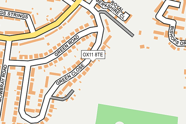 OX11 8TE map - OS OpenMap – Local (Ordnance Survey)