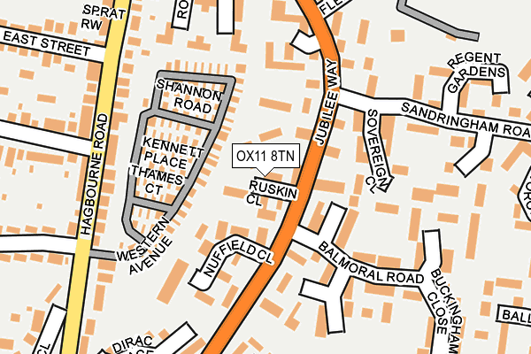 OX11 8TN map - OS OpenMap – Local (Ordnance Survey)