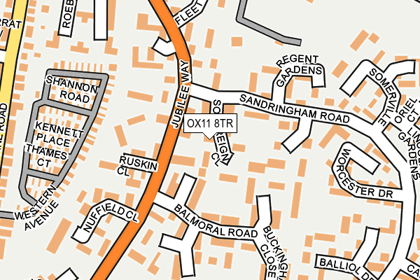 OX11 8TR map - OS OpenMap – Local (Ordnance Survey)