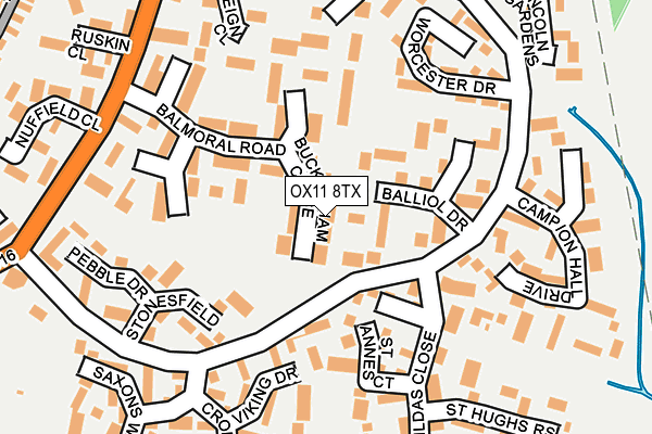 OX11 8TX map - OS OpenMap – Local (Ordnance Survey)