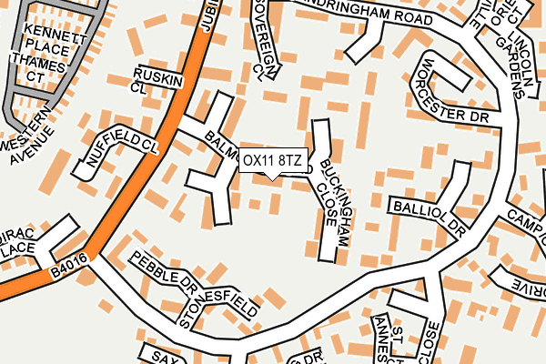 OX11 8TZ map - OS OpenMap – Local (Ordnance Survey)