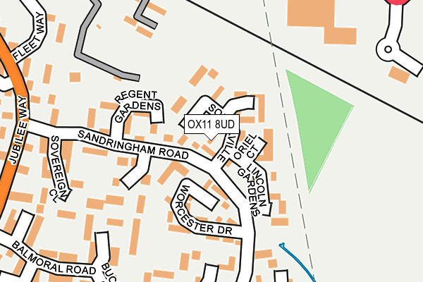 OX11 8UD map - OS OpenMap – Local (Ordnance Survey)