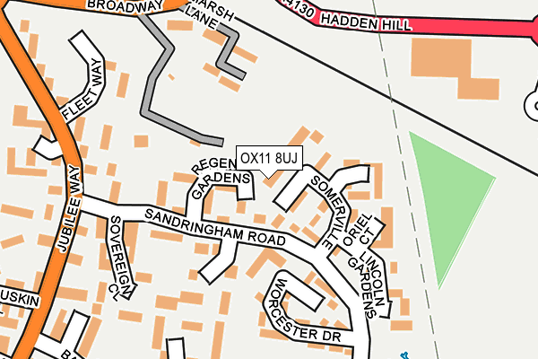 OX11 8UJ map - OS OpenMap – Local (Ordnance Survey)