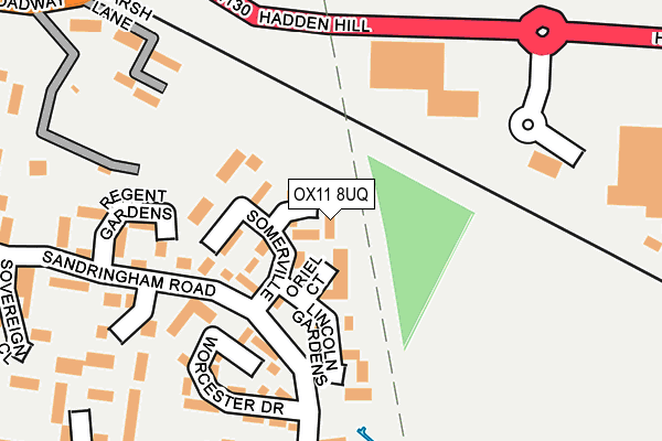 OX11 8UQ map - OS OpenMap – Local (Ordnance Survey)