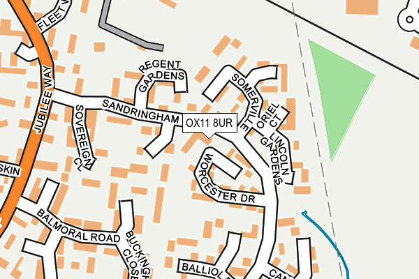 OX11 8UR map - OS OpenMap – Local (Ordnance Survey)