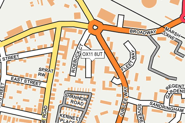 OX11 8UT map - OS OpenMap – Local (Ordnance Survey)