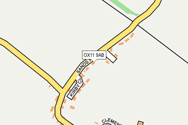 OX11 9AB map - OS OpenMap – Local (Ordnance Survey)