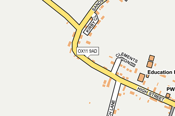 OX11 9AD map - OS OpenMap – Local (Ordnance Survey)