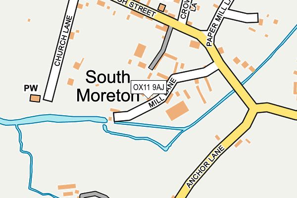 OX11 9AJ map - OS OpenMap – Local (Ordnance Survey)