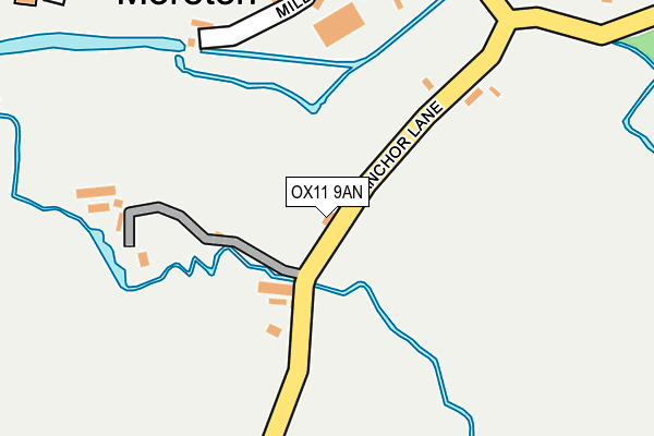 OX11 9AN map - OS OpenMap – Local (Ordnance Survey)