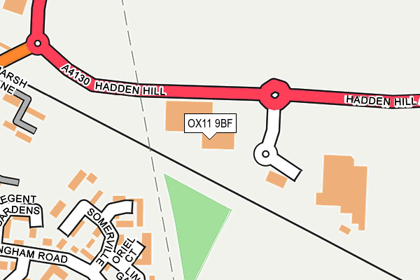 OX11 9BF map - OS OpenMap – Local (Ordnance Survey)