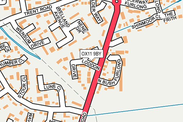 OX11 9BY map - OS OpenMap – Local (Ordnance Survey)