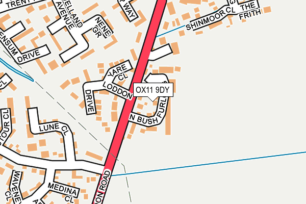 OX11 9DY map - OS OpenMap – Local (Ordnance Survey)