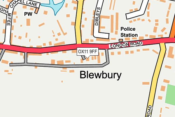 OX11 9FF map - OS OpenMap – Local (Ordnance Survey)