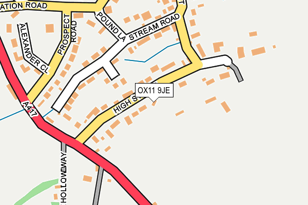 OX11 9JE map - OS OpenMap – Local (Ordnance Survey)