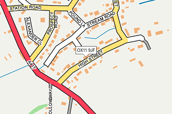 OX11 9JF map - OS OpenMap – Local (Ordnance Survey)