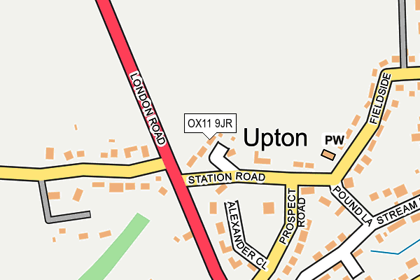 OX11 9JR map - OS OpenMap – Local (Ordnance Survey)