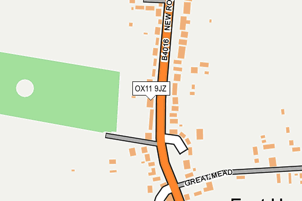 OX11 9JZ map - OS OpenMap – Local (Ordnance Survey)