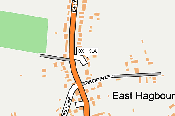 OX11 9LA map - OS OpenMap – Local (Ordnance Survey)