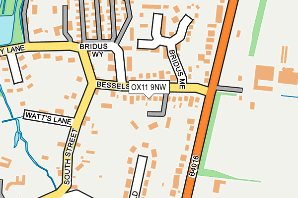 OX11 9NW map - OS OpenMap – Local (Ordnance Survey)