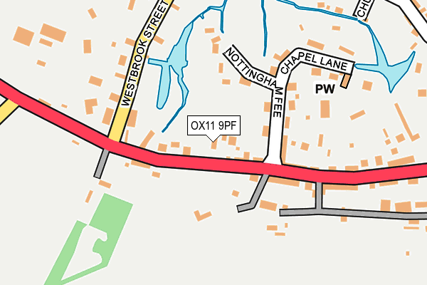 OX11 9PF map - OS OpenMap – Local (Ordnance Survey)
