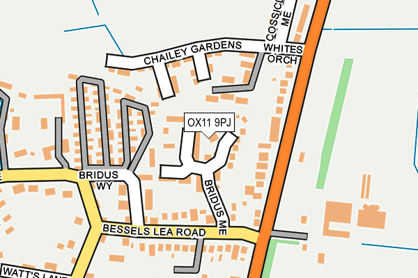 OX11 9PJ map - OS OpenMap – Local (Ordnance Survey)