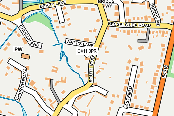 OX11 9PR map - OS OpenMap – Local (Ordnance Survey)