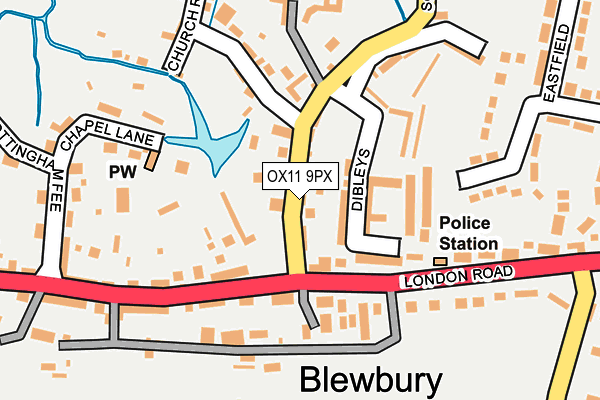 OX11 9PX map - OS OpenMap – Local (Ordnance Survey)