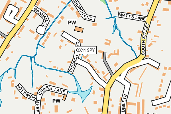 OX11 9PY map - OS OpenMap – Local (Ordnance Survey)