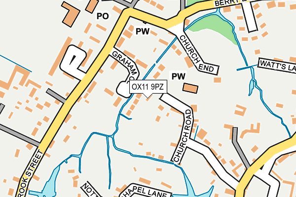 OX11 9PZ map - OS OpenMap – Local (Ordnance Survey)