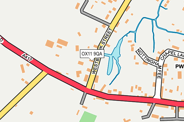 OX11 9QA map - OS OpenMap – Local (Ordnance Survey)