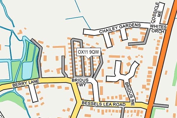 OX11 9QW map - OS OpenMap – Local (Ordnance Survey)