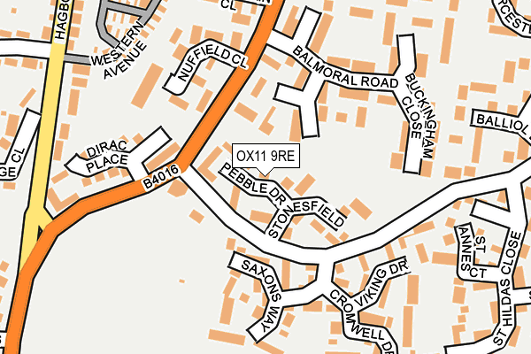 OX11 9RE map - OS OpenMap – Local (Ordnance Survey)