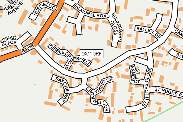 OX11 9RF map - OS OpenMap – Local (Ordnance Survey)