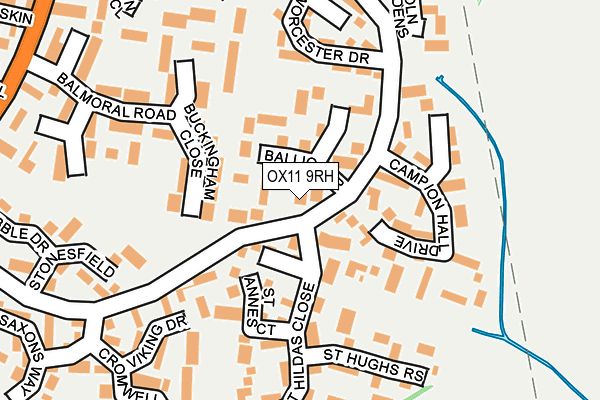 OX11 9RH map - OS OpenMap – Local (Ordnance Survey)