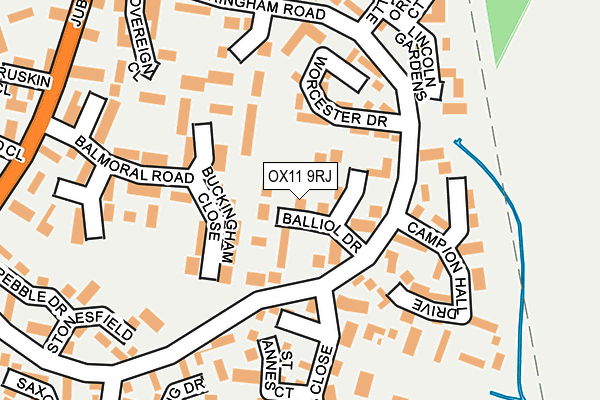 OX11 9RJ map - OS OpenMap – Local (Ordnance Survey)
