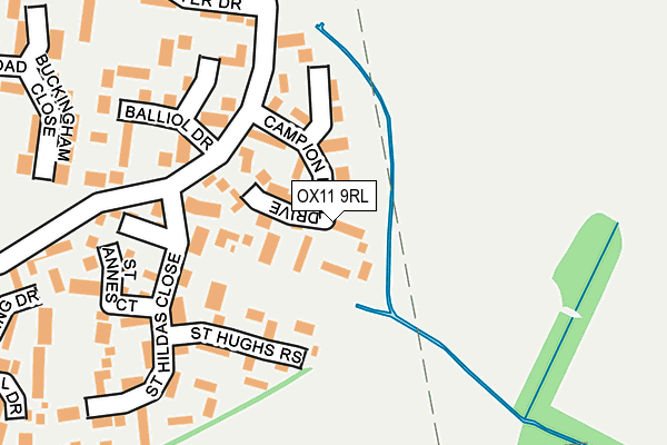 OX11 9RL map - OS OpenMap – Local (Ordnance Survey)