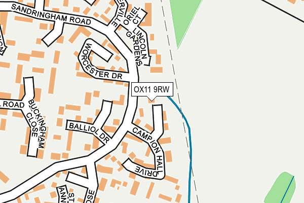 OX11 9RW map - OS OpenMap – Local (Ordnance Survey)