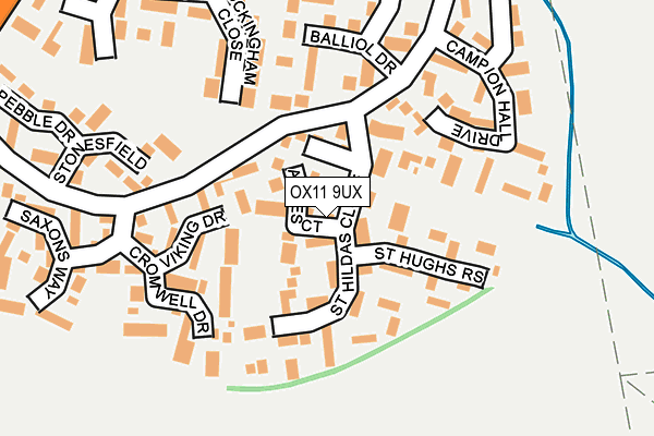 OX11 9UX map - OS OpenMap – Local (Ordnance Survey)