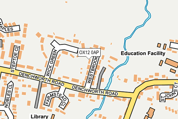 OX12 0AP map - OS OpenMap – Local (Ordnance Survey)